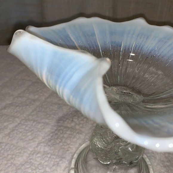 Vintage Rare Viking Dolphin & Shell Footed Compote - Picture 8 of 10